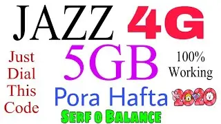 Jazz Free Internet New Code | Jazz Free Internet Real Code 2020 | Jazz Free Gifts 2020 | 5GB 🔥