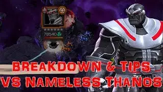 MARVEL CONTEST OF CHAMPIONS Nameless Thanos Boss Fight Breakdown And Tips