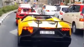 When supercars catch money burns! Lambo catches fire