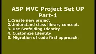 ASP MVC Project architecture with Identity and Migration