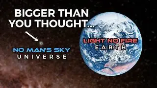 SCALE COMPARISON - NO MAN'S SKY Planet Vs LIGHT NO FIRE Earth