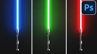 How to Make a LIGHTSABER in Photoshop 2021