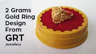 2 Grams Gold Ring Design Hands on | Price | From GRT Jewellery