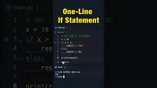 One line If statement in Python  