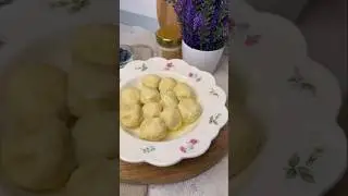 Ленивые вареники с голубикой