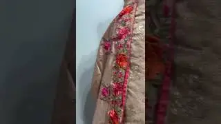 Nude and Red Punjabi Suit
