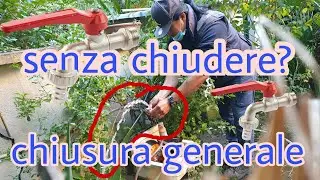 sostituzione rubeneto senza chiudere la chiusura generale del l'acqua