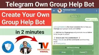 How To Create Your Own Group help Bot For Telegram Group | Group Help Bot kese bnaye | telegram bot