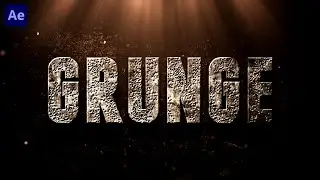 Grunge Title Animation | Cinematic Titles | After Effects Tutorial | No Plugins | AK Motions