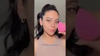 BRUSH VS SPONGE 🤔 which is better? #makeup #shorts #beauty