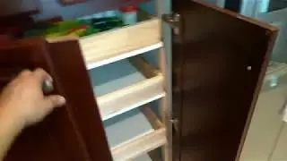 Convert Cabinet Shelves to Roll Outs drawer of Sliding