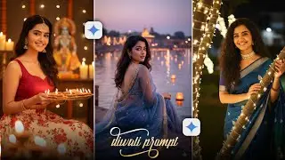 Trending Diwali Photo Editing | diwali gemini photo  editing prompt 