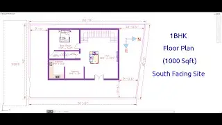 1BHK AutoCAD Plan | House Floor Plan in 2D | Civil Cube | Live Stream | MDS