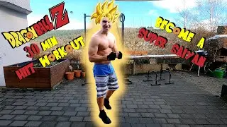 30 Min Brutal HIIT Workout - Become A Super Saiyan! [14]