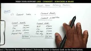 [9/10] #Ratioanalysis  | Short Term Solvency | Current Ratio | Liquidity | Absolute Liquidity Ratio