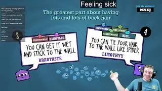 I am sick. Let's play jackbox