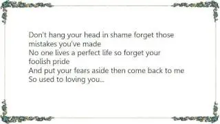 Webb Pierce - So Used to Loving You Lyrics