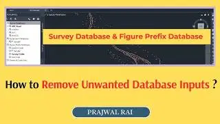 How to Remove Unwanted Survey Databases in Civil 3D | Survey Database & Figure Prefix Database