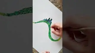 Новорічний майстер клас -  2024 - рік Дракона. Петриківський розпис.  Drawing lessons. Draw a Dragon