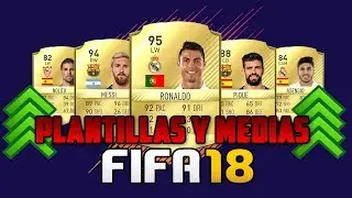 LAS MEJORES PLANTILLAS Y RATINGS PARA FIFA 18 (LALIGA SANTANDER) - FUT18