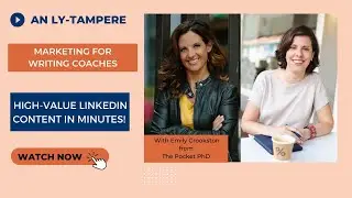How to create high-value LinkedIn Posts in Minutes as a Writing Coach! [content strategy]
