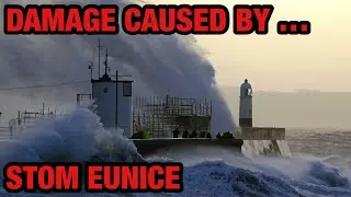 The devastating damage caused by storm Eunice | U.K. storm