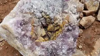 Thunder Bay Huge Amethyst Vug found Part 3