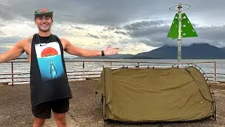 Surviving 24Hours On A Pier With A Rod