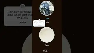How many earth days does Venus take to orbit around its own axis? #venus #planet #planets