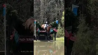 Not the ideal spot to lose your stirrup, luckily I’ve got the best xc horse to back me up!