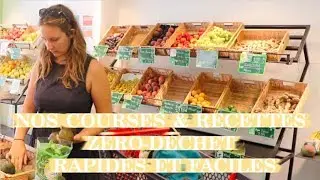 NOS COURSES & RECETTES ZÉRO DÉCHET Quand On A PAS LE TEMPS | Healthy Meal Prep