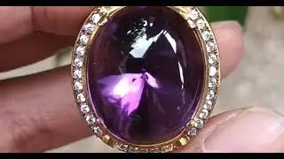 Kecubung HQ, ring perak pesanan, clean, 22x18x12mm bisa tokopedia 085311555545