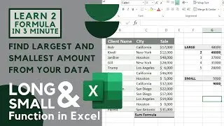 How To Use Large Function In Excel Along With Small Function In Excel