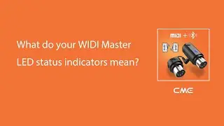 What do your LED colour indicators mean on WIDI Master?
