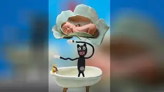 Cute Cannibal Bath and Cartoon Cat in the Air Layer 😀 Sculpt with Horror Maker