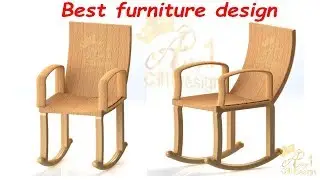 Wood chair design in solidworks | furniture design in solidworks | Anyone can design