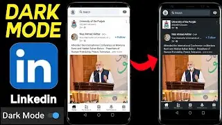 How to enable dark mode on linkedin||Linkedin Account par dark mode enable kaise kare||Dark theme