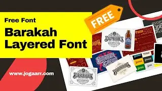 [3] Barakah Layered Typeface Free Download