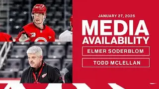 Elmer Soderblom and Todd McLellan Morning Skate Media | Jan 27, 2025