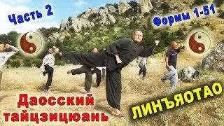 Даосский тайцзицюань. Линъяотао, 2 часть, формы 1-51. Тайцзи Ветер-Гром