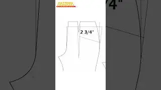 Dart Manipulations For Pant & Elastic Waistband [Pattern Making Tutorial] #shorts
