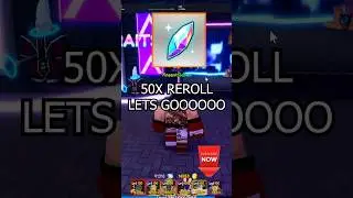 WHAT 50X REROLL TOKEN GOT ME IN ANIME ADVENTURES #shorts