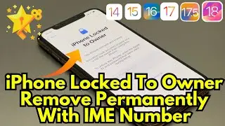 iPhone Locked To Owner (2024) How To Remove Apple iD From iPhone iPad Applewatch With IME Number