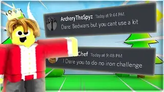 Doing YOUR Roblox Bedwars Dares...