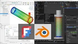 Tutorial: Simulate and Animate a Compression Spring Using FreeCAD 1.0 and Blender 3.6