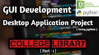 [part-1] Build a GUI Python project desktop App complete tutorial | python gui projects |AviUpadhyay