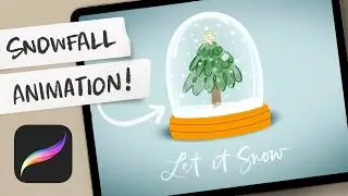 I Created a Mesmerizing Snow Globe Animation in Procreate!