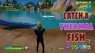 Got a Thermal fish On The 1st Try !! l Catch Or Collect A Thermal Fish l Fortnite Season 2 Quests