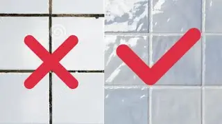 Как освежить СТАРУЮ плитку.Затирка швов на плитке.Как осветлить швы в плитке.Осветление швов плитки.