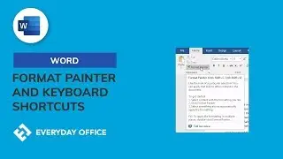 Copy Formatting with Format Painter and Keyboard Shortcuts in Word